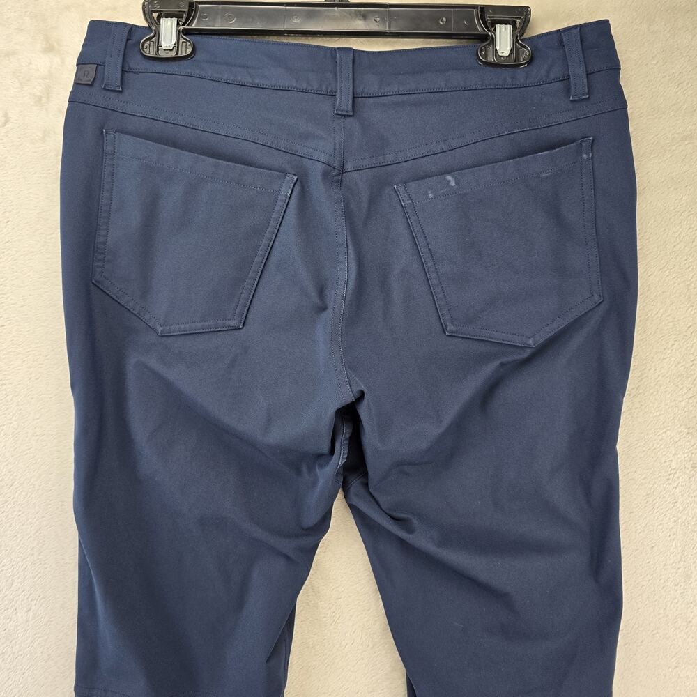 Lululemon Mens ABC Slim Fit Pants 31 (Fits 32x32) Blue Warpstreme LM5593S FLAWS - Picture 9 of 15